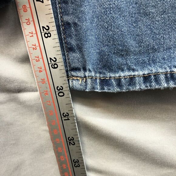 NY&C SOHO Distressed Curvy Boyfriend Stretch Denim Jeans Size 12 Women Stylish - Picture 11 of 12